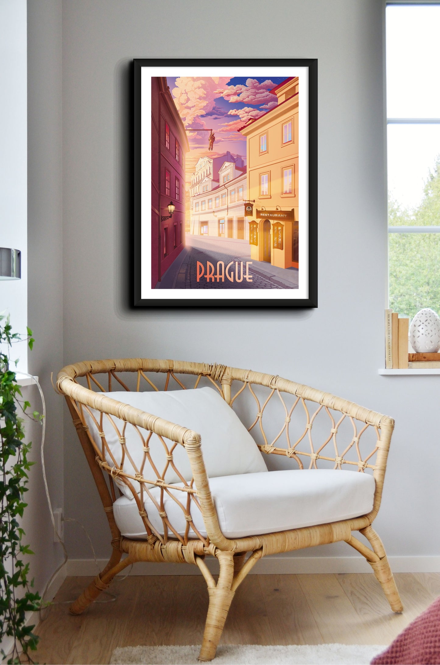 Poster Dawn on Husova Street