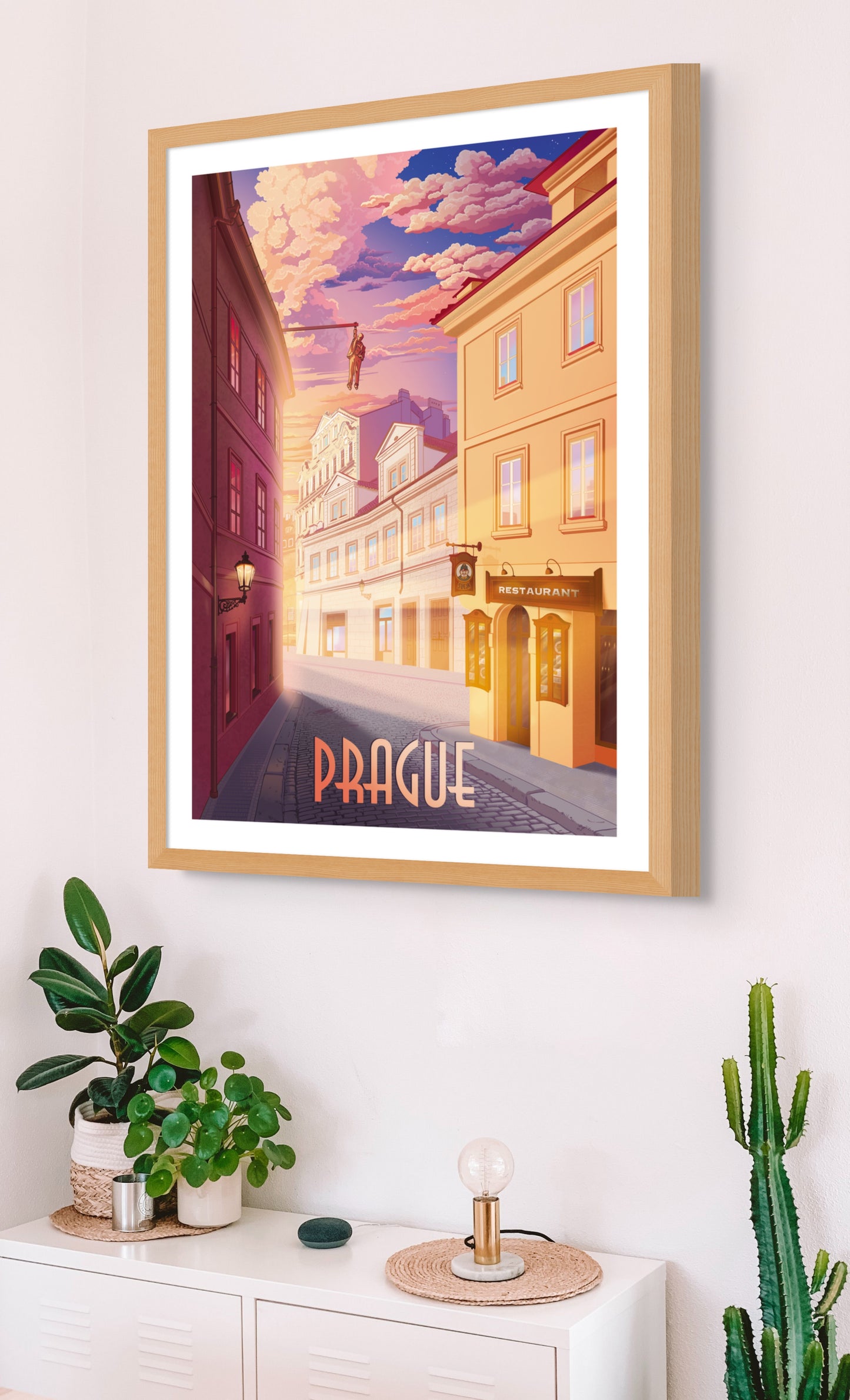 Poster Dawn on Husova Street