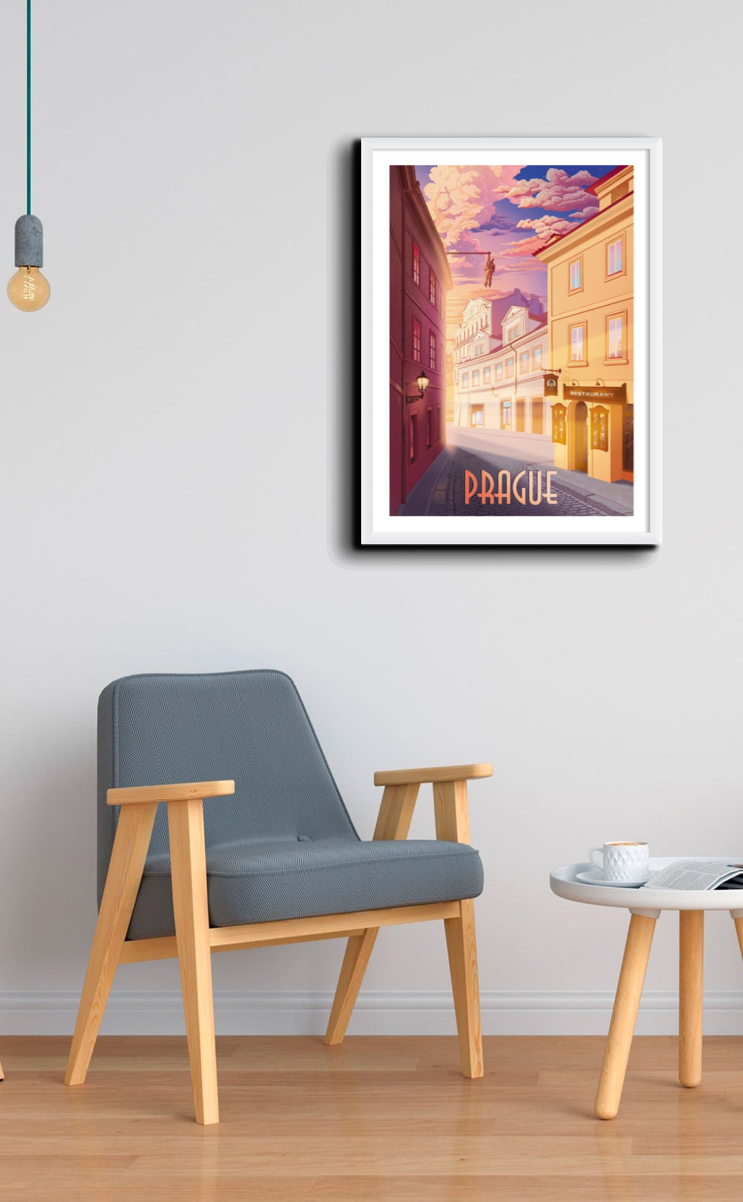 Poster Dawn on Husova Street