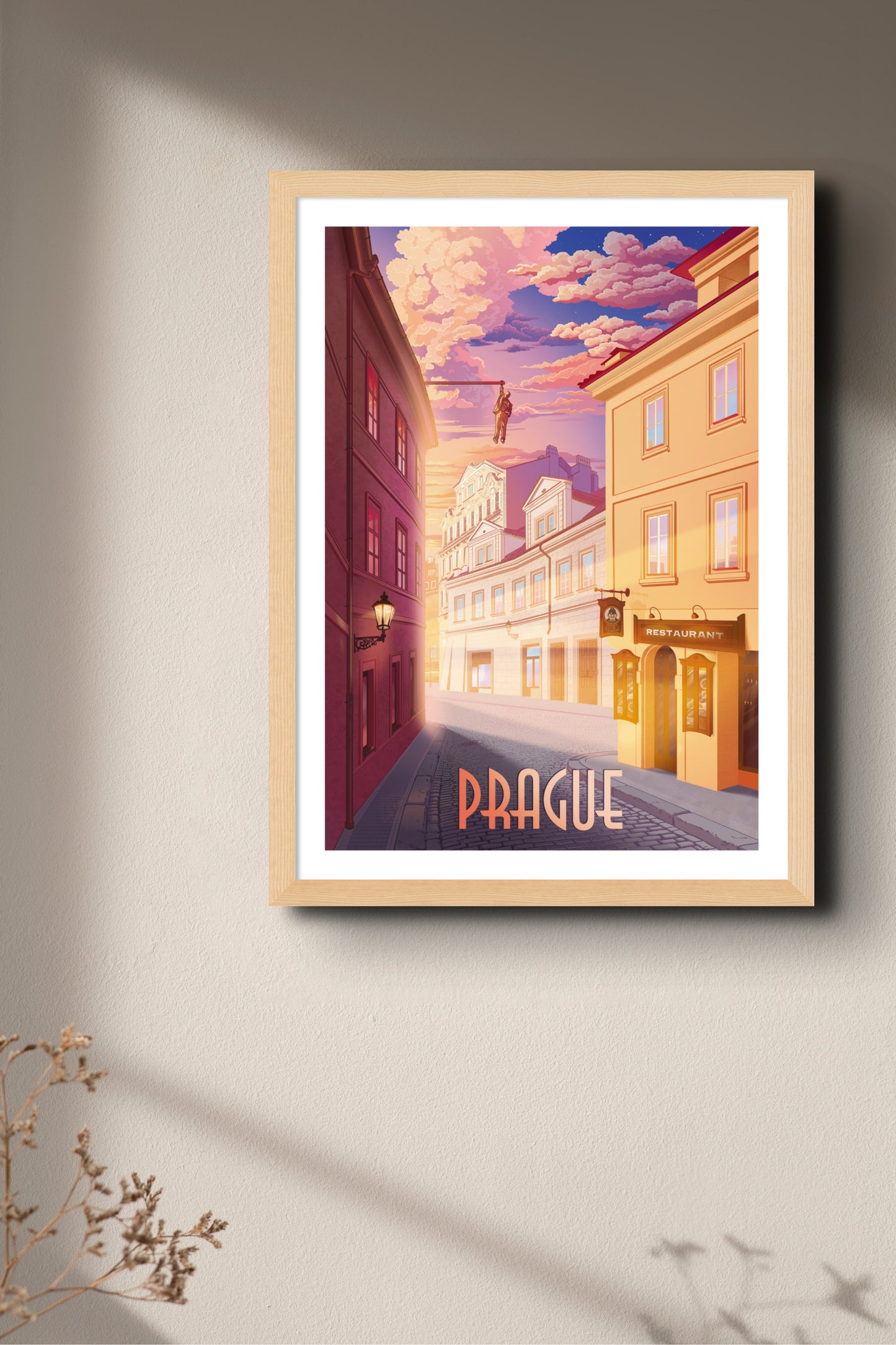 Poster Dawn on Husova Street