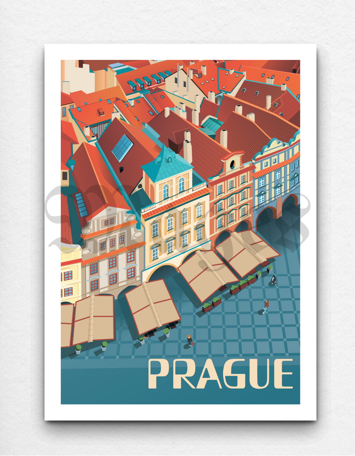 Poster Roofs of the Old Town