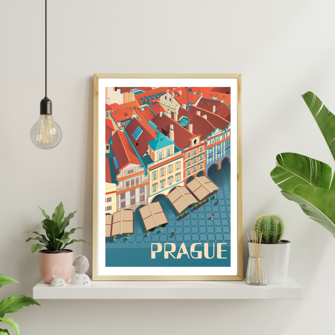 Poster Roofs of the Old Town