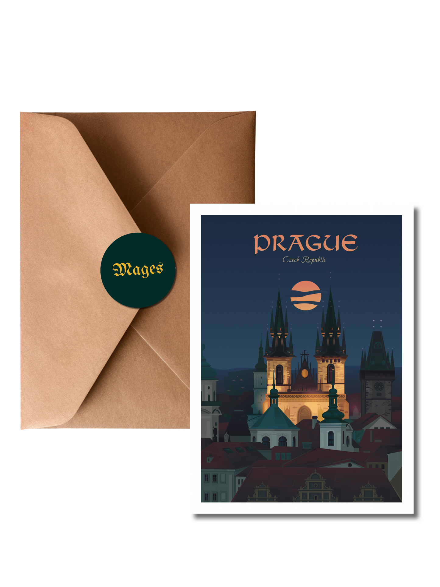 Postcard Tyn Church
