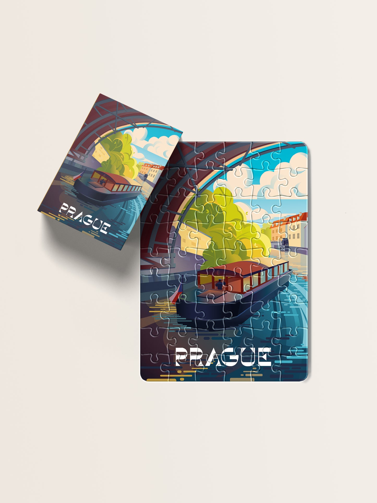 Puzzle 54 piece - Сertovka Canal