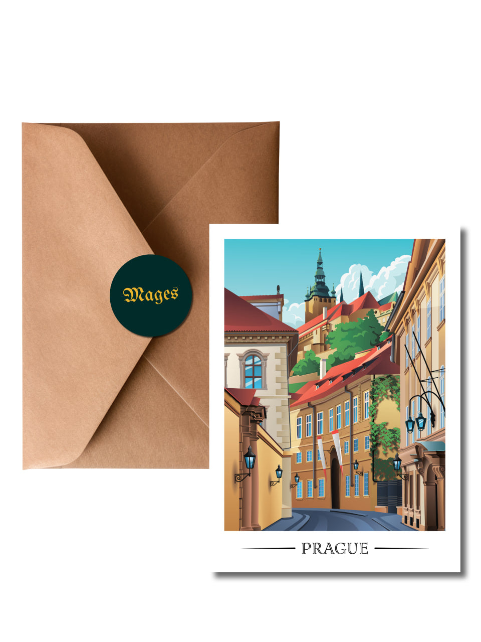 Postcard Valdstejnska Street