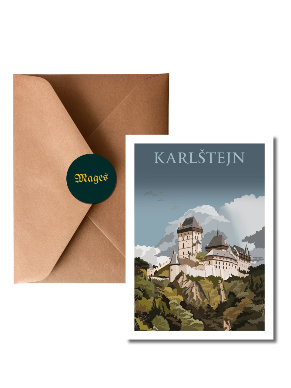 Postcard Karlstejn