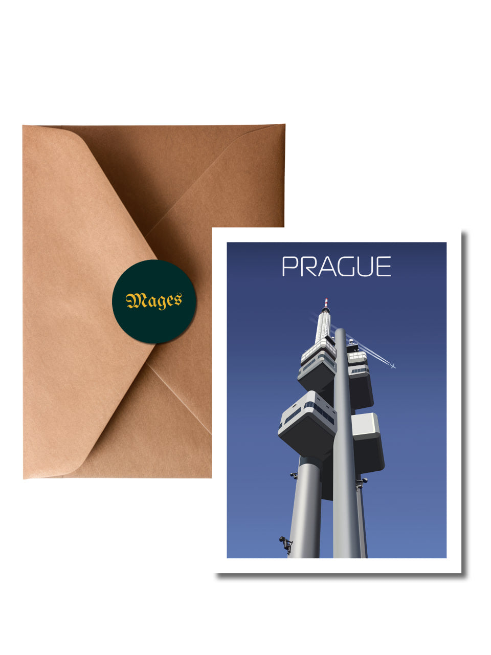 Postcard Zizkov Tower