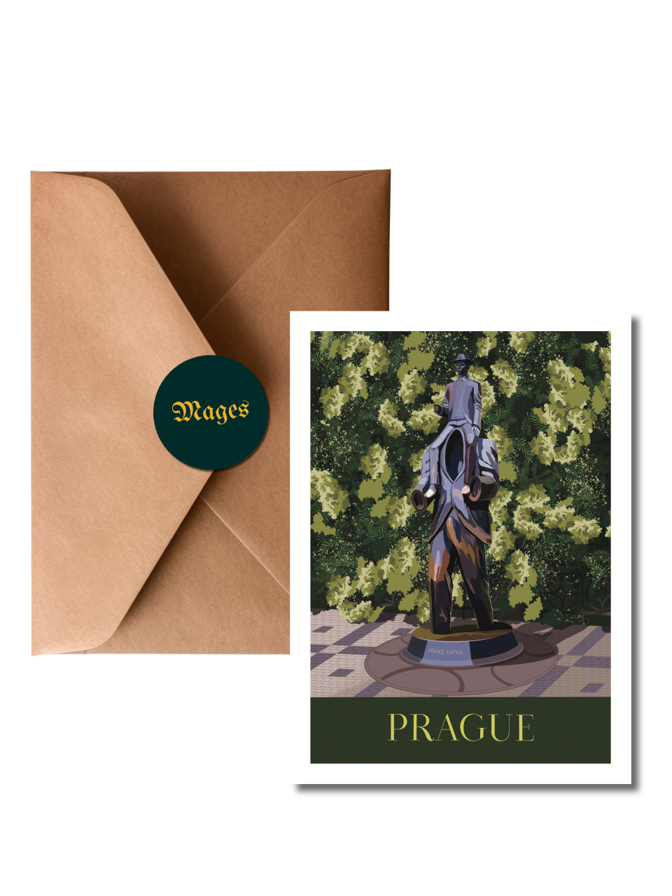 Postcard The Shadow of Franz Kafka