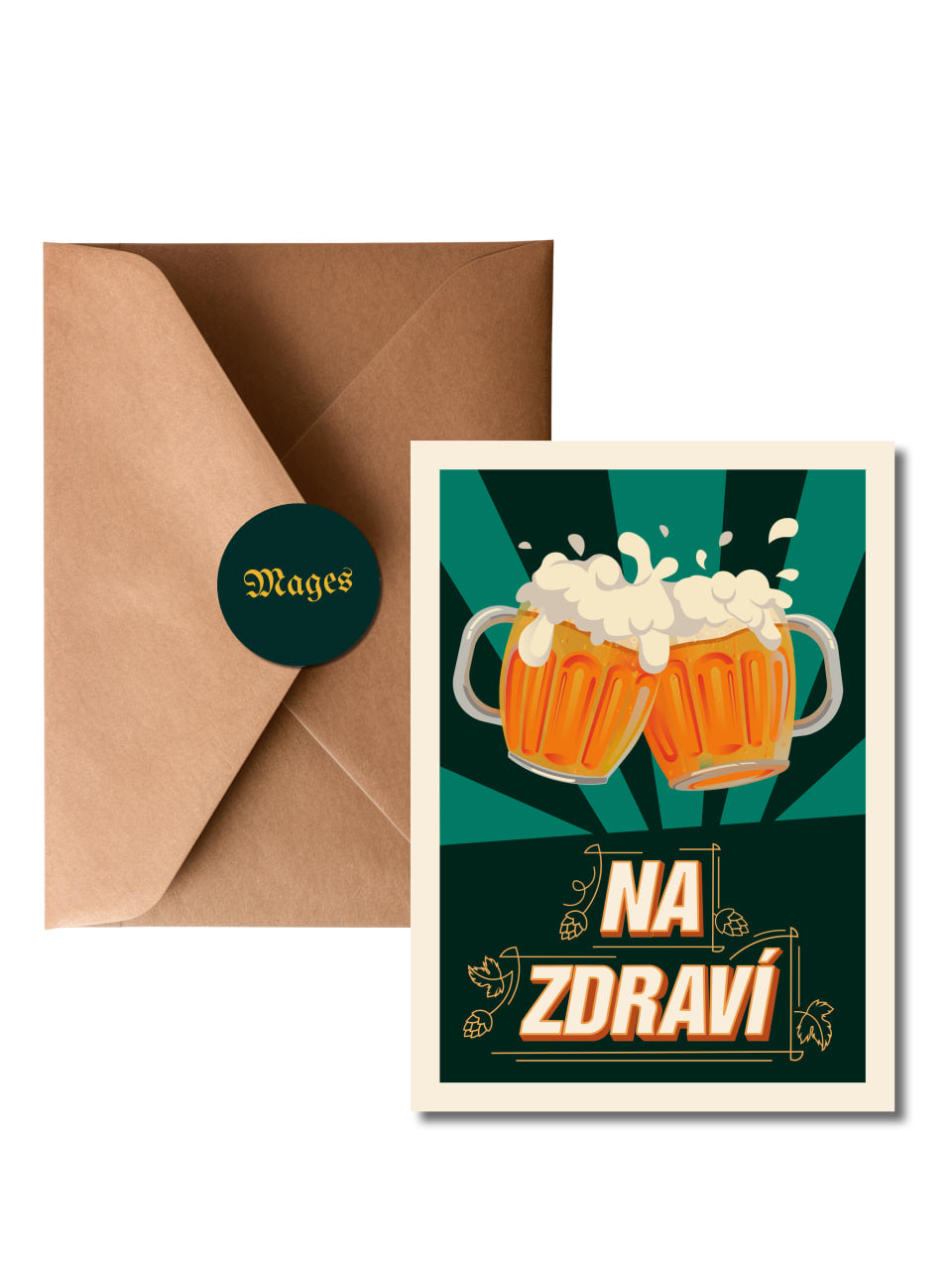 Postcard "Na Zdraví"