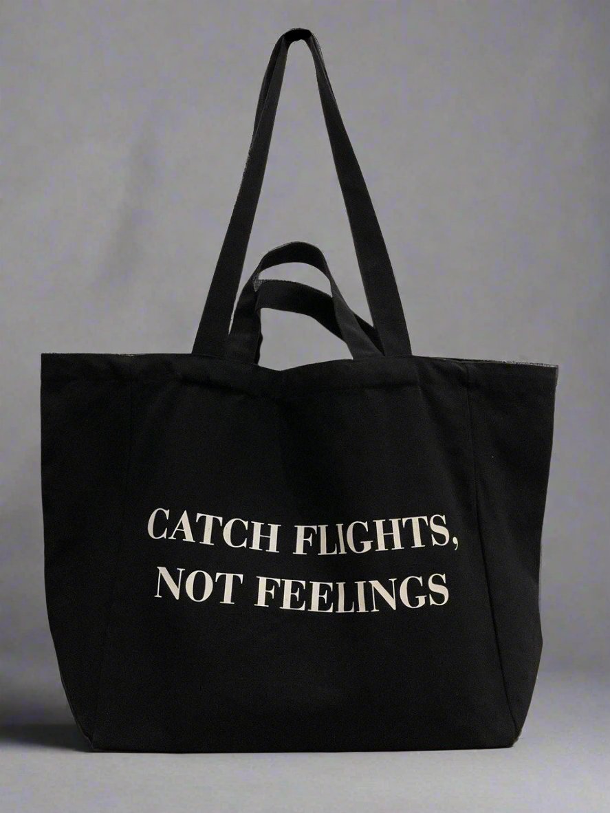 Kabelka - CATCH FLIGHTS NOT FEELINGS